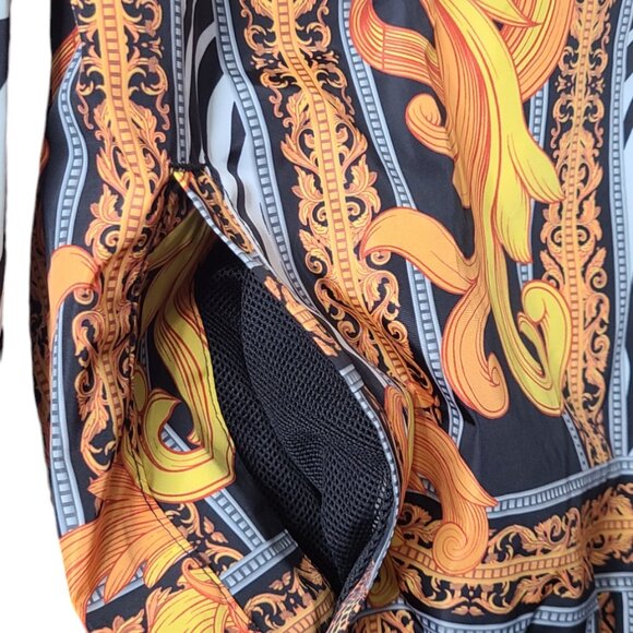 Reason Brand Animal Print Windbreaker Jacket Pullover Size Large - Picture 6 of 9